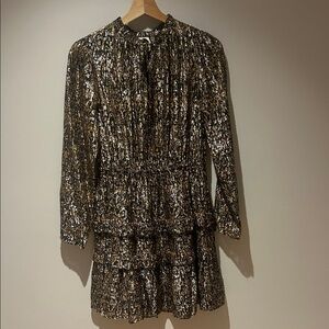 ba&sh Multicolor Shimmer Dress NWOT